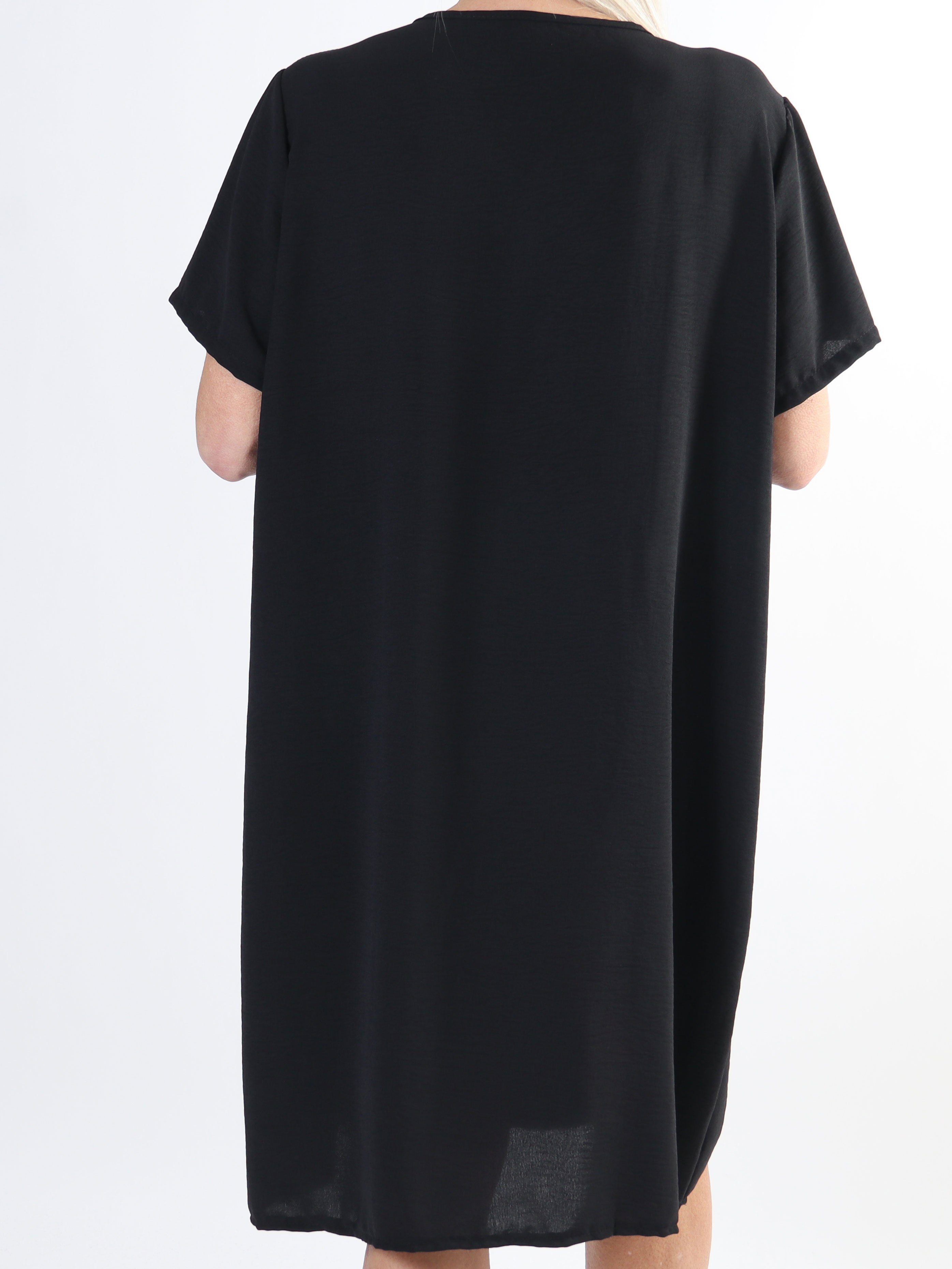 Eldina - Let ensfarvet plus size tunikakjole